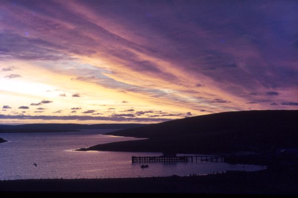 A spectacular sunrise at Mid-Yell