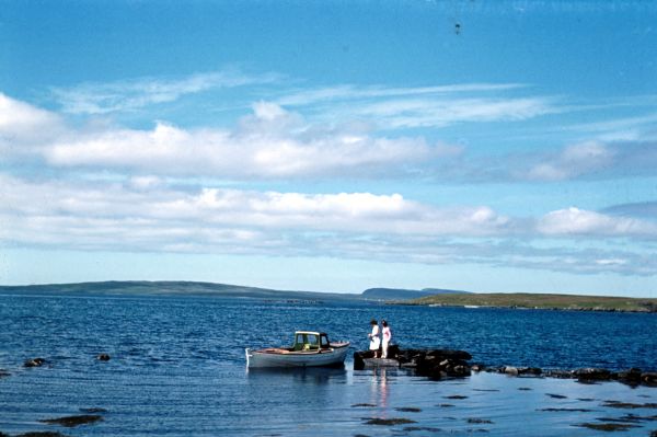 Landing at Urie, Fetlar.