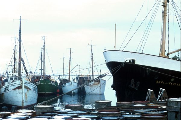 The Earl of Zetland moored in Lerwick