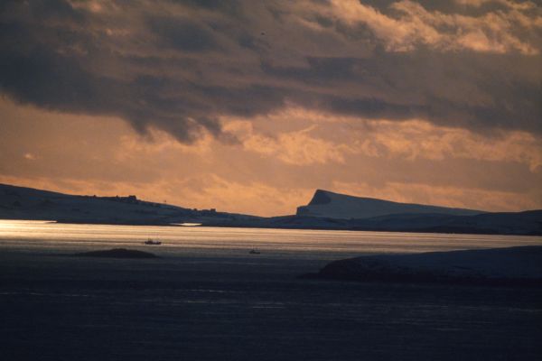 Noss, phographed from South Yell